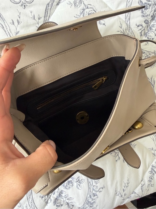 Love Moschino Taupe-Beige Leather Logo Backpack (6) main image 8